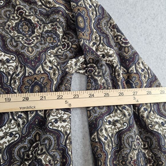 Architect Shirt Mens Sz. M button down long sleeve Geometric browns blues - Picture 9 of 10